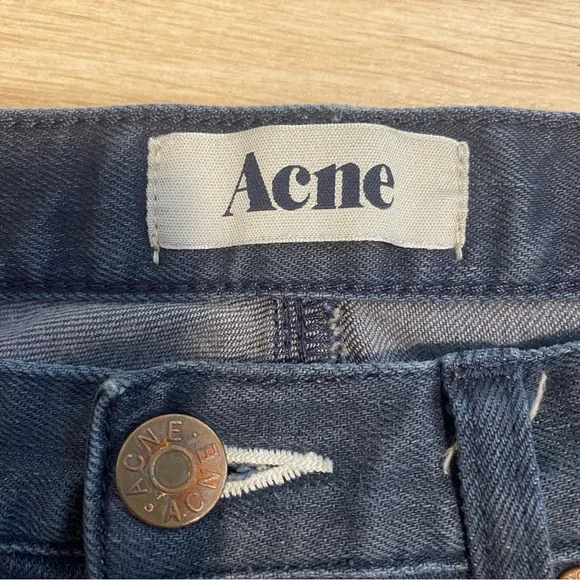 Acne Max Thunder Dark Blue Jeans – Size 32 / 28 - Picture 3 of 8